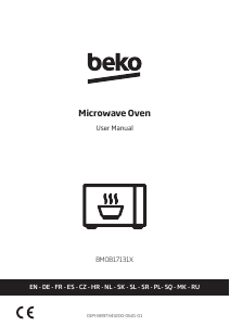 Руководство BEKO BMOB 17131 X Микроволновая печь