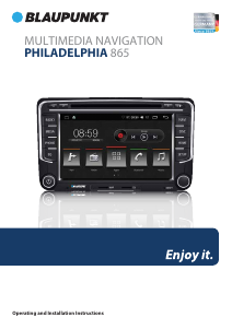 Manual Blaupunkt Philadelphia 865 Car Navigation