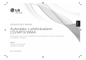 Manuál LG LCF600UR Autorádio