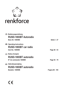 Manual Renkforce RUSD-1803BT Car Radio