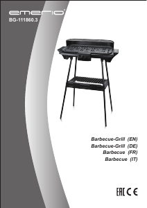 Handleiding Emerio BG-111860.3 Barbecue