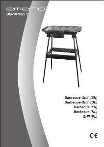 Bedienungsanleitung Emerio BG-107665.1 Barbecue