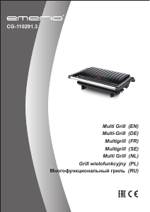 Bedienungsanleitung Emerio CG-110291.3 Kontaktgrill