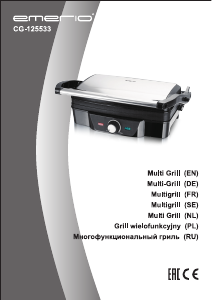 Manual Emerio CG-125533 Contact Grill