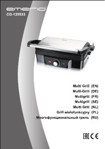 Bruksanvisning Emerio CG-125533 Smörgåsgrill