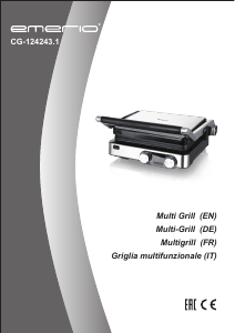 Manuale Emerio CG-124243.1 Grill a contatto