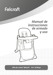 Manual de uso Felcraft HC6649 Munch Silla alta de bebé