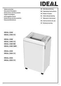 Bedienungsanleitung IDEAL 2340 CC Aktenvernichter