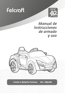 Manual de uso Felcraft AB5188 Furious Coche para niños