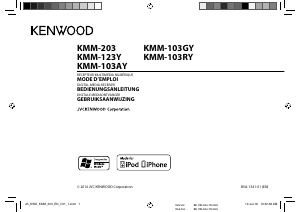 Bedienungsanleitung Kenwood KMM-103GY Autoradio