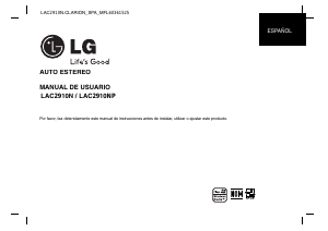 Manual de uso LG LAC2910N Radio para coche