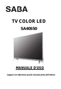 Manuale SABA SA40S50 LED televisore
