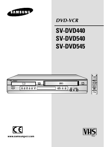 Handleiding Samsung SV-DVD540V DVD-Video combinatie