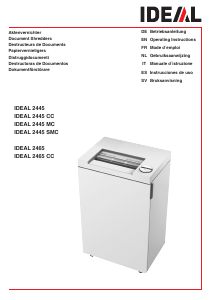 Bedienungsanleitung IDEAL 2445 MC Aktenvernichter