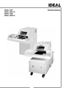 Bedienungsanleitung IDEAL 4107 Aktenvernichter