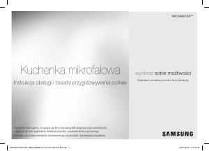 Használati útmutató Samsung MC28A5135CK/EO Mikrohullámú sütő