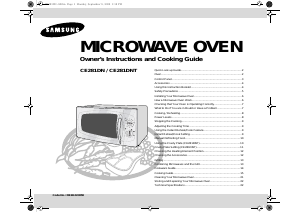 Manual Samsung CE281DN Microwave