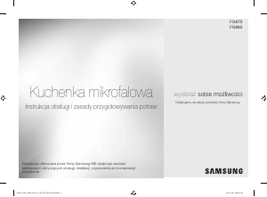 Manuál Samsung FG87SUST Mikrovlnná trouba