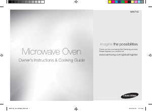 Manual Samsung GW73B-S Microwave