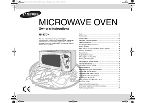 Manual Samsung M187DN-1S Microwave