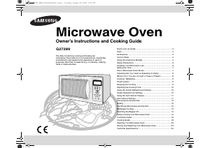 Manual Samsung G2739N-S Microwave