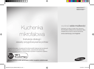 Instrukcja Samsung MS23F301TFK Kuchenka mikrofalowa