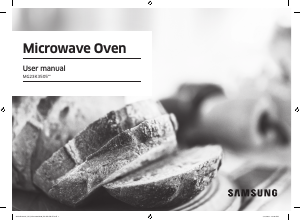 Manual Samsung MG23K3505AK Microwave