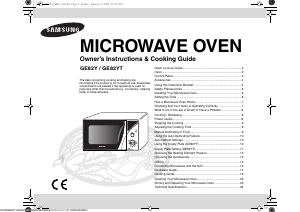 Manual Samsung GE82Y-S Microwave