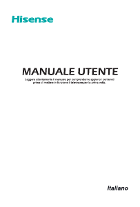 Manuale Hisense H40B5620 LED televisore