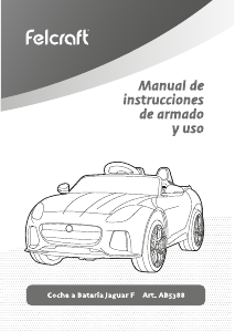 Manual de uso Felcraft AB801 Jaguar F Coche para niños