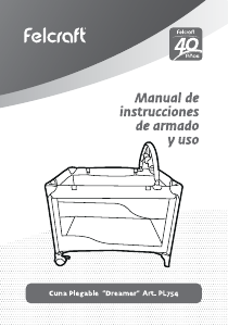 Manual de uso Felcraft PL754 Dreamer Cuna