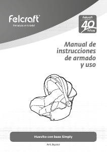 Manual de uso Felcraft B5007 Simply Asiento para bebé