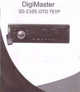 Kullanım kılavuzu DigiMaster SD-210005 Oto radyosu