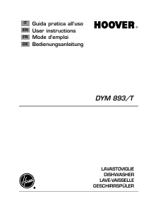 Manual Hoover DYM 893/T Dishwasher