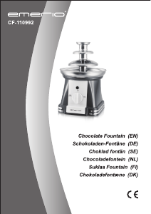 Manual Emerio CF-110992 Chocolate Fountain