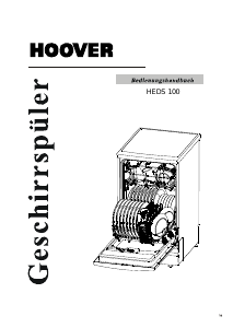 Bedienungsanleitung Hoover HEDS 100/E-S Geschirrspüler