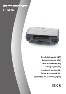 Bruksanvisning Emerio ST-125833 Smörgåsgrill