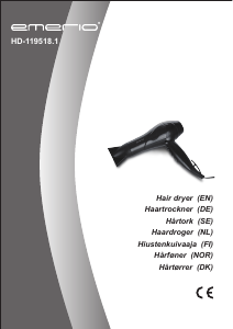 Manual Emerio HD-119518.1 Hair Dryer