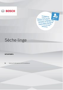 Mode d’emploi Bosch WTU879MFG Sèche-linge