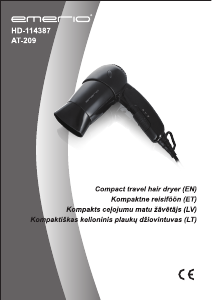 Manual Emerio HD-114387 Hair Dryer