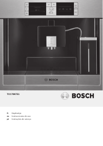 Manual Bosch TCC78K751 Máquina de café expresso