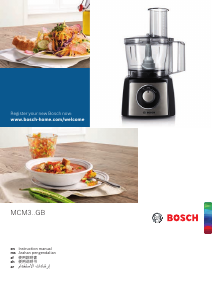 Panduan Bosch MCM3301BGB Pengolah Makanan