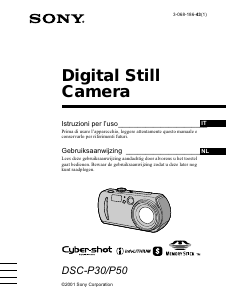 Manuale Sony Cyber-shot DSC-P50 Fotocamera digitale
