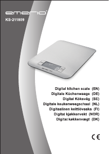 Manual Emerio KS-211809 Kitchen Scale