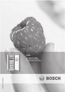 Manual Bosch GSD26N11 Freezer