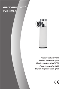 Bedienungsanleitung Emerio PM-211798.3 Pfeffer- und Salzmühle