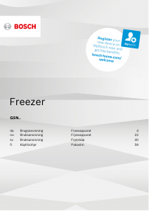 Brugsanvisning Bosch GSN58VW30 Fryser
