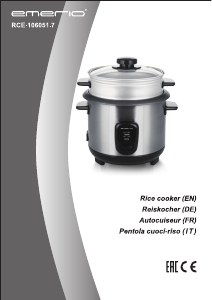 Manual Emerio RCE-106051.7 Rice Cooker