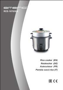 Manual Emerio RCE-107638.6 Rice Cooker