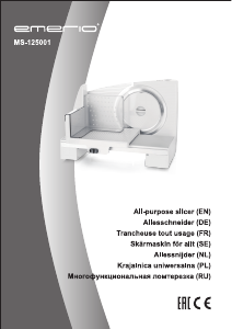 Bruksanvisning Emerio MS-125001 Skärmaskin